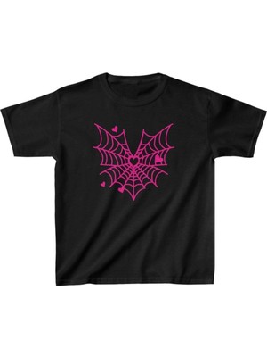 Zenvia Unisex Çocuk Baskılı T-Shirt - Siyah