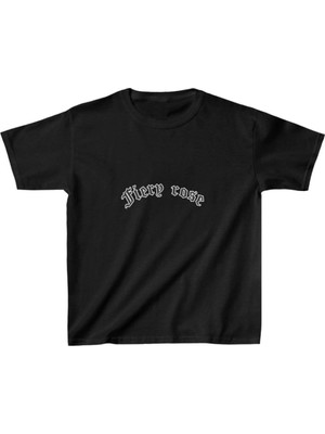 Zenvia Çocuk Unisex Baskılı T-Shirt - Siyah