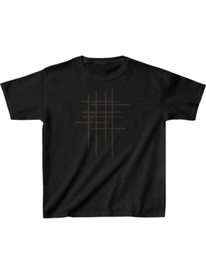Zenvia Çocuk Unisex Baskılı T-Shirt - Siyah