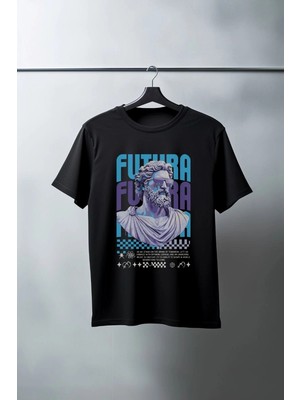 Zenvia Unisex Oversize 24/1 Penye Dtf Baskılı Tişört - DTF85