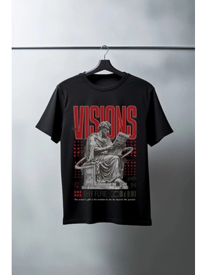 Zenvia Unisex Oversize 24/1 Penye Dtf Baskılı Tişört - DTF77