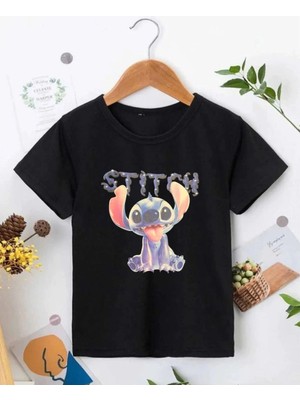 Zenvia Bisiklet Yaka Kısa Kol Çocuk Baskılı T-Shirt - Siyah