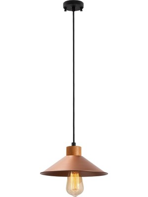 UltraMint Konik Retro Sarkıt Avize, Modern Dekoratif Metal Tavan Lambası