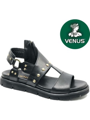 Venüs Tripki Hakiki Deri Comfort Ortopedik Kadın Sandalet