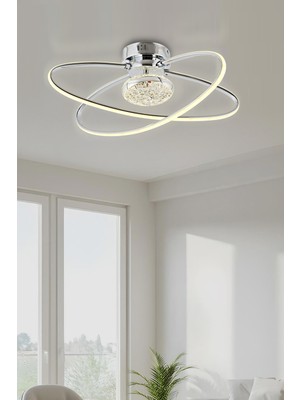 UltraMint Modern 2'li LED Plafonyer, 3 Renk Işık, Salon, Oturma Odası, Mutfak, Çocuk Odası
