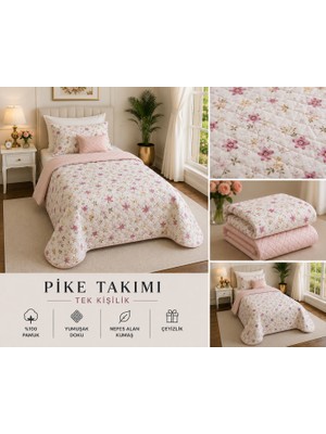 Yatak Örtüsü Tek Kişilik Pike & Battaniye & Ince Yorgan