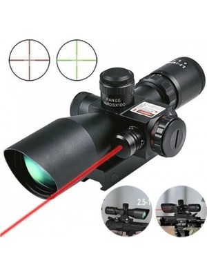 Bosile Süper Zoomlu - Lazerli - Profesyonel Av Tüfeği Dürbünü 2.5-10X40/E