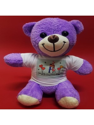 Ett Mutlu Aşıklar Temalı Peluş Ayıcık