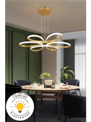 UltraMint Eskitme 60 cm Sarkıt LED Avize, Çok Renkli, Modern ve Şık Tasarım