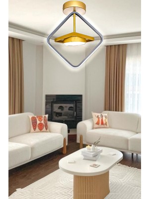 UltraMint Modern Siyah Ledli Eskitme Avize, Oturma, Hol ve Çocuk Odası Için