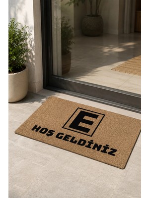 Valerine Life Eczane Logolu Coco Görünüm Kaymaz Hoş Geldiniz Işyeri Koko Kapı Önü Paspası 50X90CM
