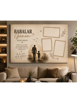 Othello Art Babalar Günü Kişiye Özel Fotoğraflı Kanvas Tablo – Anlamlı Hediye Dekoratif Duvar Tablosu