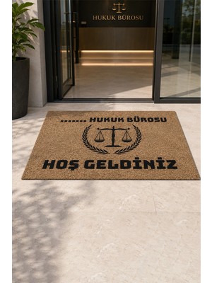 Valerine Life Avukat Hukuk Bürosu Coco Hoş Geldiniz Işyeri Koko Kapı Önü Paspası 50X90CM Kişiye Firmaya Özel