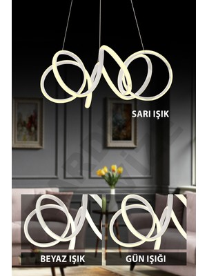 UltraMint Modern Renkli Deniz Kızı Ledli Avize, Şık ve Şıklık Katıcı Tasarım