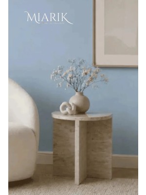 Miarik Design Yudo -Mermer Kademeli Yan Sehpa