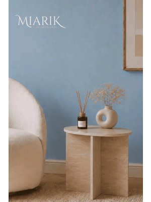 Miarik Design Traverten Yan Sehpa