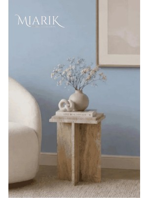 Miarik Design Helenka-Traverten T Yan Sehpa