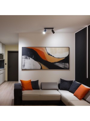 Riolight Riolıght Modern5 Siyah5,mutfak5,giyinme Odası5,cafeler5 Için Metal 2li LED Spot(Ampul Dahil)