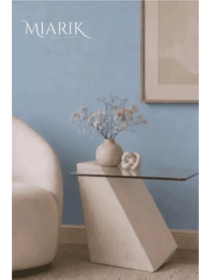 Miarik Design Traverten Yan Sehpa