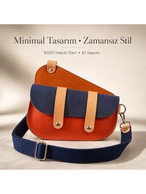 Oh Deer Leather Hakiki Deri Saddle Bag Çapraz Çanta –  Premium Tasarım Günlük Omuz Çantası - Renkli