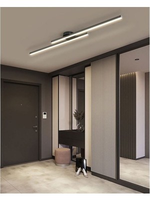 UltraMint Modern Siyah Tavan Lineer Aydınlatma Çubuğu, Şık ve Fonksiyonel Tasarım