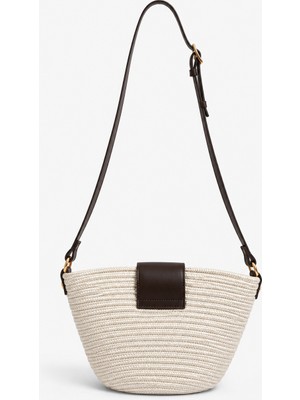 Ilu Bags Palm Hasır Omuz ve Çapraz Çanta