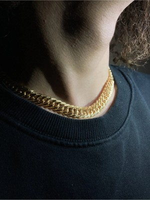 Iced Out Altın Kolye