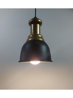 UltraMint Rustik Metal Avize, Retro Tasarım, 14 Cm, Şık ve Modern Aydınlatma