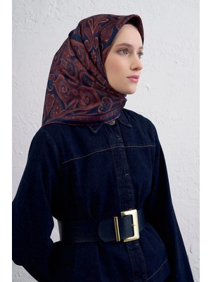 Armine Sura Ipek Eşarp Lacivert, Bordo