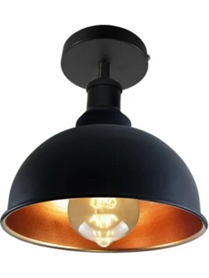 UltraMint Retro Rustik 20CM Metal Plafonyer Avize, Şık ve Dayanıklı Tasarım