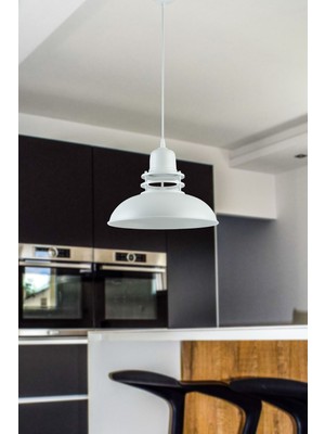 UltraMint Modern Beyaz Sarkıt Avize, Salon, Mutfak ve Cafe Için Şık Aydınlatma