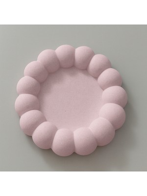 Sorvia Bubble Taş Tozu Dekoratif Pinterest Tabak-Stand Handmade (%100 Doğal Taş Tozu)