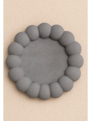 Sorvia Bubble Taş Tozu Dekoratif Pinterest Tabak-Stand Handmade (%100 Doğal Taş Tozu)