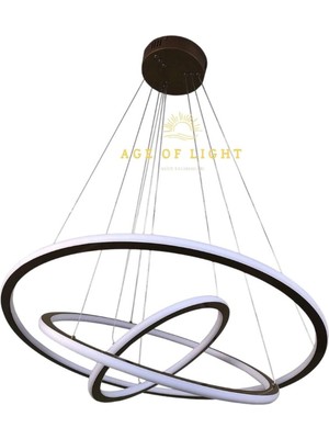 UltraMint Modern Siyah LED Avize, Salon ve Oturma Odası Için Şık Aydınlatma