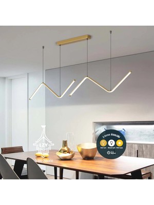 UltraMint Şık Kumandalı Sarkıt LED Avize, Modern ve Parlak Aydınlatma