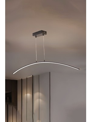 UltraMint Modern 3 Renk Uzun Kıvrımlı Tavan Lambası Sarkıt, LED Aydınlatma