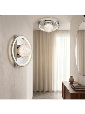 UltraMint Modern 3 Renkli Krom Avize, Şık ve Zarif Aydınlatma Seçeneği