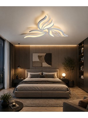 UltraMint Modern 3'lü Beyaz Plafonyer LED Avize, Şık ve Zarif Aydınlatma Seçeneği