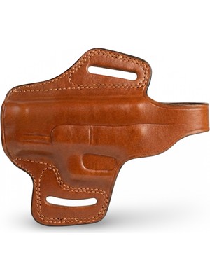 Rigor Universe Glock 19 17 23 Uyumlu %100 Hakiki Deri Pancake Owb Tabanca Kılıfı Kahverengi Sol El