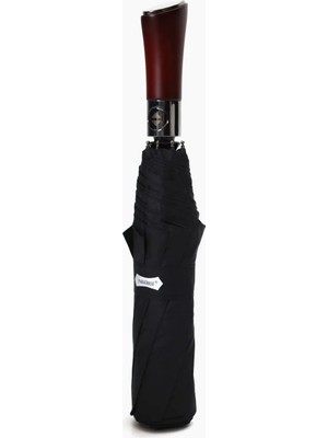 Bosile Parachase 3262 Premium Ahşap Kavrama Büyük Boy Otomatik 3 Kademeli Şemsiye
