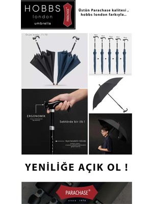 Bosile Parachase Amortisörlü Baston Şemsiye