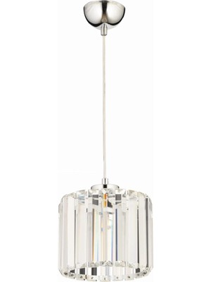 UltraMint Modern 12W Elmas Avize, Krom Metal, E27, 19CM, Şıklık ve Işık Şöleni