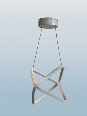 UltraMint Şık Çapraz Çift Kare Sarkıt LED Avize, Çok Renkli, 6500K/4000K/3000K