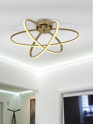 UltraMint Eskitme 3'lü Plafonyer, Renkli Modern LED Avize, Oturma ve Mutfak Aydınlatması