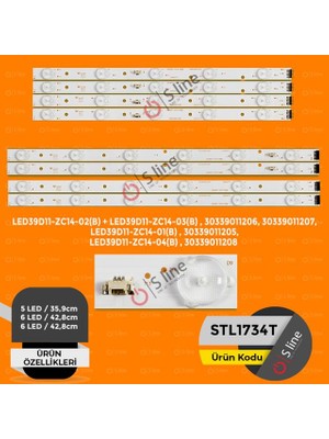 Renas Store LED39D11-ZC14-01+02+03+04(B),30339011205,30339011206,30339011207,30339011208