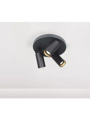 UltraMint Modern Siyah Mat Üçlü LED Avize, Hareketli Başlık ve Gün Işığı Ampullü