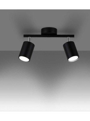 UltraMint Ikili LED Spot Aplik, Hareketli Başlık, Gümüş Renk, Gün Işığı Ampul