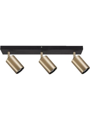 UltraMint 3'lü Sıralı Hareketli 60 cm LED Avize ve Spot Güneşli Ampullü