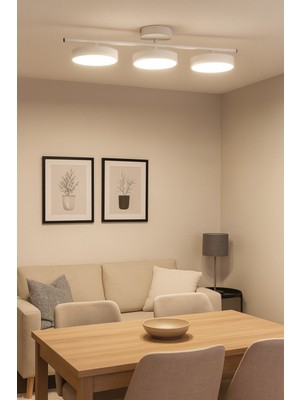 UltraMint Modern Beyaz Ledli Avize, Salon ve Mutfak Için Şık Aydınlatma