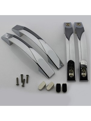 Sayra Duşakabin Kulp Gri - Gümüş Renk Modern Stil Kolay Temizlik İçin Uygun